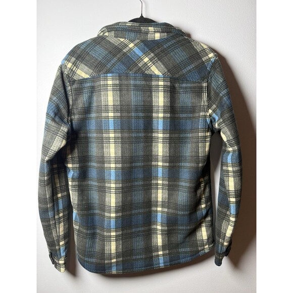 NEW O'NEILL Spruce Super Fleece Sherpa Lined Shirt Jacket Men's Snap Button SM - Picture 9 of 11